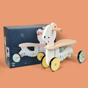 Klassiek Nieuw Ride-On-Speelgoed Met Een Beer-Thema Met Een Vierwielig Stabiel Ontwerp En Een Comfortabele Early Development-Scooter Voor Peuters - Product Image 2