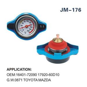 Bouchon de radiateur JM-176 avec jauge de température 16401-72090 pour Toyota Mazda - Product Image 1