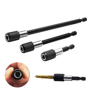 Tige d'extension noire pour perceuse électrique, à dégagement rapide, autobloquante, hexagonale, accessoires et pièces pour outils pneumatiques, directement de l'usine - Product Image 4