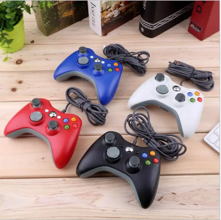 2.4G kablolu Gamepad Xbox 360 oyun konsolu denetleyici alıcı kontrol MS Xbox 360 oyun Joystick PC win7/8/10