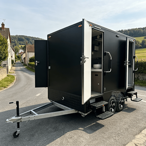 Remolque de Baño Móvil de Lujo, Baño Portátil con Ducha para Bodas, Eventos al Aire Libre, Alquiler de Baños Portátiles Ecológicos - Product Image 1
