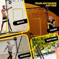Filet de rebond réglable pour volley-ball 7x4 pieds, durable, avec sac de transport, personnalisation de l'angle pour l'entraînement