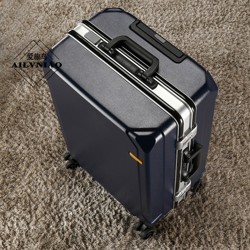 Azul oscuro [con marco de aluminio plateado]