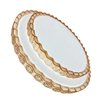 Plafonnier LED moderne en fer à double couche en forme de couronne, montage encastré, AC, indice de protection IP20, garantie de 2 ans, salon, couleur réglable
