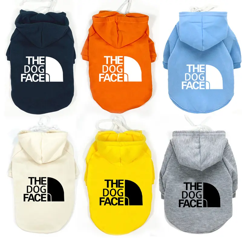 YOELLEN wholesale small MOQ hoodie designer luxury colorful custom logo winter warm soft fleece puppy pet dog clothes