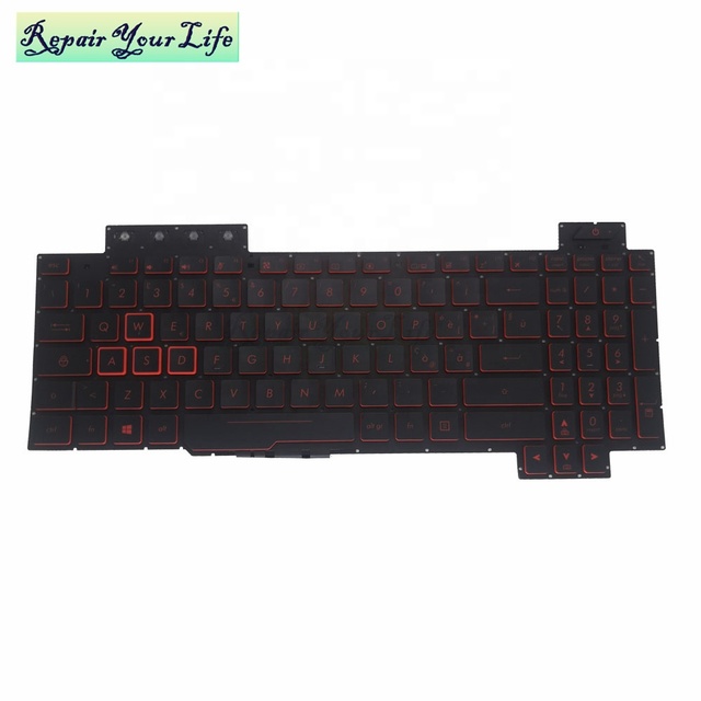 Laptop Keyboard for ASUS ROG FX504 FX504G FX504GE FX504GD AEBKLI03010 V170746EE1 IT Replacement Keyboard Red Keys and Backlit