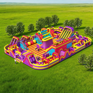 LILYTOYS <span class=keywords><strong>Parc</strong></span> à thème gonflable personnalisable pour l'extérieur et l'intérieur, 35*25m, grand <span class=keywords><strong>parc</strong></span> à thème gonflable avec parcours d'obstacles, équipement d'amusement gonflable - Product Image 1
