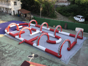 Pistas de Karting Inflables de PVC, Pista de Carreras, Juguete de Carreras con Kits de Reparación para Uso en Parques de Atracciones - Product Image 2