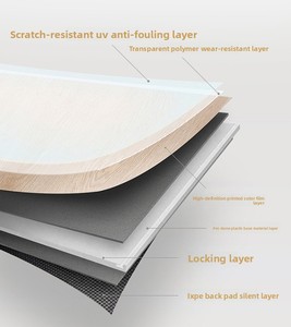 Pavimento SPC Moderno di Lusso Impermeabile 5.2mm, Resistente all'Usura, Effetto Parquet in PVC, Antiscivolo, Ecologico, Facile da Installare - Product Image 3