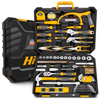 Juego de Herramientas de 122 Piezas con Estuche Rígido, Combinación de Llaves de 6 Puntas, Acero al Cromo Vanadio, Garantía de 3 Años, Kit de Mecánico OEM de Operación Manual