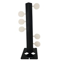 Support de cible de tir en métal avec 6 plaques d'acier pour la pratique de la BB en utilisant des flèches à arcs composés en carbone et en bambou