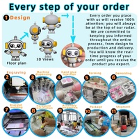 Figurines personnalisées en PVC 3D écologiques, articles promotionnels avec logo personnalisé, supports de téléphone personnalisés, couleurs personnalisées, best-sellers