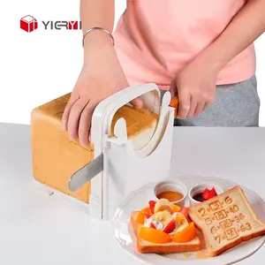 Cutting Guide Slicing Tool Baked Bread Slicer Plastic Foldable Adjustable Bread Knife Holder Cutting Toast Rack Square