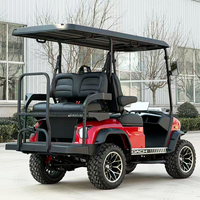 Voiture de golf électrique tout-terrain DC-H-F2+2, 4 places, personnalisable, pour la chasse, avec kit de levage, toutes variantes