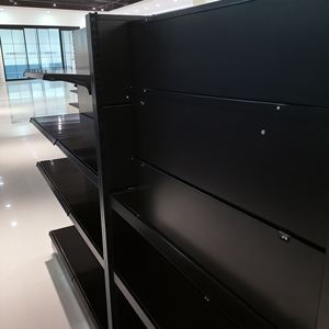 رف عرض تجاري للسوبر ماركت ذو وجهين من الفولاذ - Product Image 3