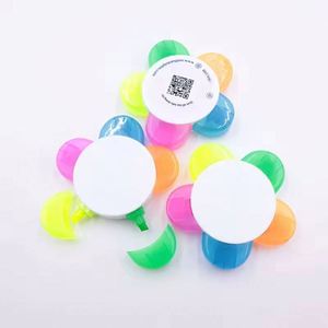 Marcadores Fluorescentes Personalizados de 5 Colores con Diseño de Flor, Resaltadores Personalizados con Logotipo, Regalo Publicitario - Product Image 4
