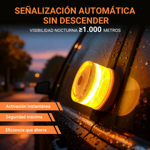 Lampe d'avertissement de voiture de géolocalisation GPS approuvée par la DGT ExtraStar V16 avec étanche IP54 et 360 de visibilité - Product Image 4