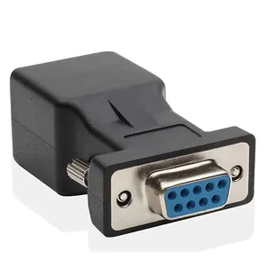 Toptan DB9 RS232 dişi RJ45 ağ adaptörü bağlantısı