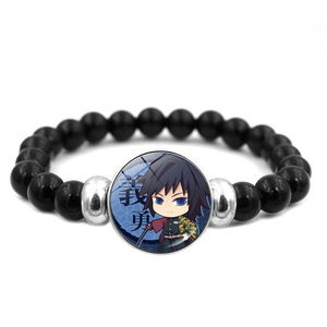 กำไลข้อมือลูกปัดลายการ์ตูนอนิเมะ 24 แบบ ขายดี ตัวละครทันจิโร่ เนซึโกะ พร้อมรูปภาพแก้ว สำหรับผู้ชาย แฟนๆอนิเมะ - Product Image 6