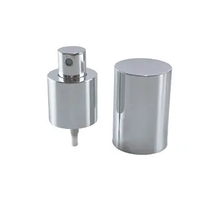 Goud Zilver Plastic Parfum Aluminium Fijne Mist Spuit Met Over Cap 24/410 Voor Verstuiver Spray Tops Pomp Fles