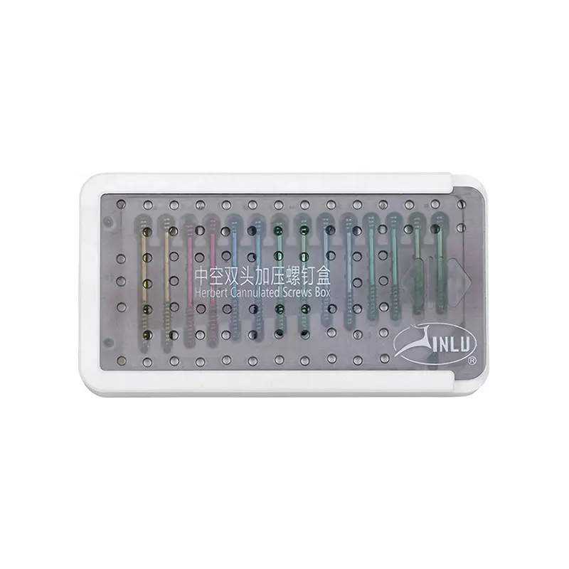 High Quality Good Selling Basic Instrument Set Instruments Broken Extractor Titanium Screws Orthopedic Screw box