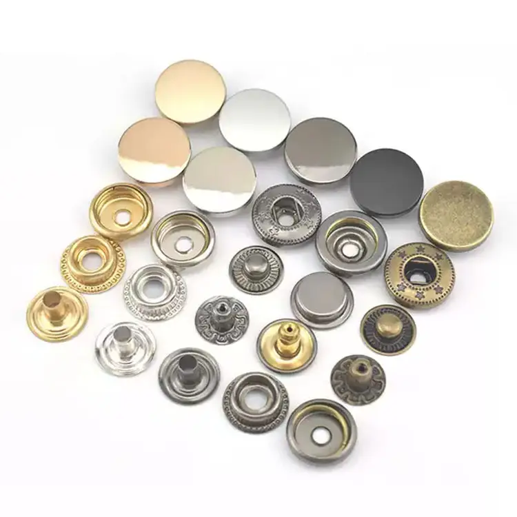 Guanfeng Chất Lượng Cao Áo Khoác Áo Bốn Phần Kích Cỡ Màu Sắc Vòng Snap Trên Nút Kim Loại Fastener Brass Snap Button Cho Hàng May Mặc