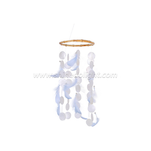 Natural Shell <span class=keywords><strong>Dream</strong></span> Catcher ornamenti per la casa regali innovativi campanelli eolici piume Dreamcatcher decorazioni per arazzi da esterno - Product Image 6