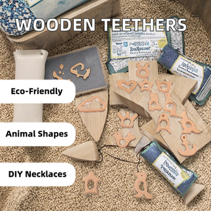 Groothandel Grappige Multi-Size Beukenhouten Bijtring Speelgoed Mode Houten Dieren Baby Bijtringen Voor Baby 'S Tandjes Periode - Product Image 2