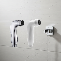 Pulvérisateur de bidet en plastique ABS commercial pour toilettes |   Douche murale fixe avec long tuyau, économie d'eau, facile à nettoyer, pour hôtel/hôpital