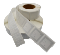Sampel Gratis 48*48mm ISO15693 13.56 MHz SLIX FM13 Tahan Air/Tahan Cuaca Dapat Dicetak Tag/Stiker RFID Perpustakaan