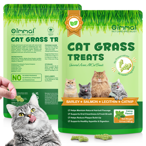 Friandises à la saveur de saumon Oimmal pour chats, emballage personnalisé, friandises poreuses pour la santé des poils, de la peau et du pelage, nourriture pour chats âgés de plus de 3 mois - Product Image 4