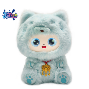 Jopark ODM Peluche AI Gatto Felice Blu di Piccole Dimensioni, Giocattolo Intelligente AI con Dialogo Multilingue, Ciondolo per Zaino, Regali di Compleanno - Product Image 1