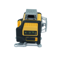 Kit de niveau laser vert 3D auto-nivelant avec 2 batteries 20V, étanche IP65 pour l'agencement mural extérieur et la rénovation de carrelage intérieur