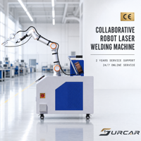 Robot collaboratif de soudage laser 1500W 2000W 3000W, bras de cobot à 6 axes pour le soudage de l'acier inoxydable, certifié CE