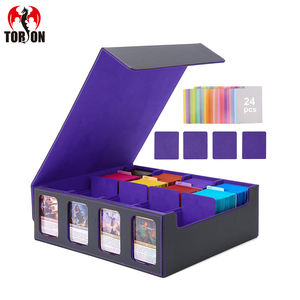 Estuche <span class=keywords><strong>de</strong></span> Exhibición Personalizado Torson <span class=keywords><strong>de</strong></span> 4 Ventanas, <span class=keywords><strong>de</strong></span> Cuero PU y Franela, Portátil, para Cartas <span class=keywords><strong>de</strong></span> <span class=keywords><strong>Juego</strong></span> <span class=keywords><strong>de</strong></span> <span class=keywords><strong>Mesa</strong></span>, para Cartas <span class=keywords><strong>de</strong></span> Yugioh, Más <span class=keywords><strong>de</strong></span> 3000 Cartas <span class=keywords><strong>de</strong></span> Commander, Carrom - Product Image 6