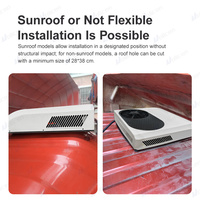 Climatiseur de toit tout-en-un pour voitures, camions, caravanes et camping-cars, 12V/24V, climatisation intérieure électrique pour stationnement