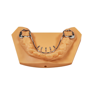 Retenedor Dental Ortodóntico Removible de Acrílico Clase II Hawley con Arco Labial y Cierre Personalizable Hecho en China - Product Image 2