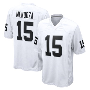Vente en gros de maillots de football américain brodés pour hommes Las Vegas Raiders Fernando Mendoza 89 Brock Bowers 2 Jeanty - Product Image 4