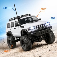 RC Kaya Tırmanıcısı SUV 4x4 Uzaktan Kumandalı Yükseltilmiş Arazi Tipi Tırmanma Arabası, Boğa Barı ve Tavan Portbagajı ile EN71 CE Onaylı