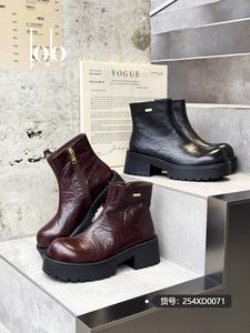 2025 נשים chelsechelsees חורף בצד נשיפה רוכסן עבה מעובה, נעלי עיצוב אופנה מערב - Product Image 5