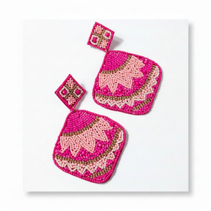 ต่างหูปักเลื่อมและลูกปัด - Product Image 1