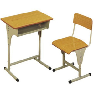 Henmei School <b>Desk</b> And Chair Set Metal Modern <b>Simple</b> Primary Student Furniture Commercial Use - Product Image 2