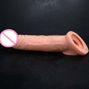 Manchon de pénis réaliste en silicone réutilisable, manchon de pénis en TPE, dragon, manchon de pénis sexy, <span class=keywords><strong>invisible</strong></span>, préservatif nu - Product Image 6