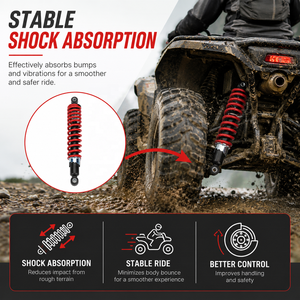 <span class=keywords><strong>Amortisseur</strong></span> arrière de 320 mm adapté aux quads, motos tout-terrain, karts, scooters et karts de golf chinois de 110cc, 150cc, 200cc, 250cc - Product Image 3