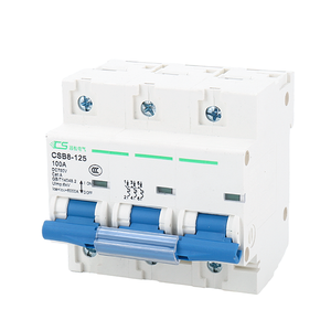 Interruptor Automático CNCSGK 63A 80A 100A 125A MCB, <span class=keywords><strong>Disyuntor</strong></span> de <span class=keywords><strong>63</strong></span>/80/100/125 Amperios, 3 Polos, 3P, 750V CC, Mini Interruptores de Circuito Eléctricos - Product Image 1