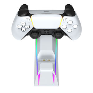 Base de Carga Rápida Dual RGB para Controles de <span class=keywords><strong>PS5</strong></span>, Soporte de Carga por Contacto, Portátil - Product Image 5