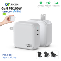 Colokan AS Baru 100W Mini GaN Tech C Charger PD 3.0 Kompatibel Smart Usb-C Adaptor Dinding untuk Ponsel Laptop MacBook Proteksi OVP