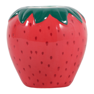 Portapenne in Ceramica a Forma di Fragola, Piccolo Organizzatore da Scrivania per Ufficio e Decorazione del Posto di Lavoro - Product Image 5