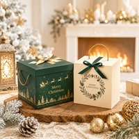 Boîte cadeau de Noël personnalisée, boîte cadeau en papier de qualité supérieure pour bonbons, chocolats, biscuits et cadeaux