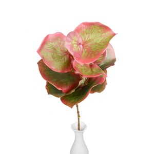 Usine En Gros 72 cm feuille de papillon <span class=keywords><strong>rouge</strong></span> feuilles <span class=keywords><strong>feuillage</strong></span> artificiel pour la décoration - Product Image 6